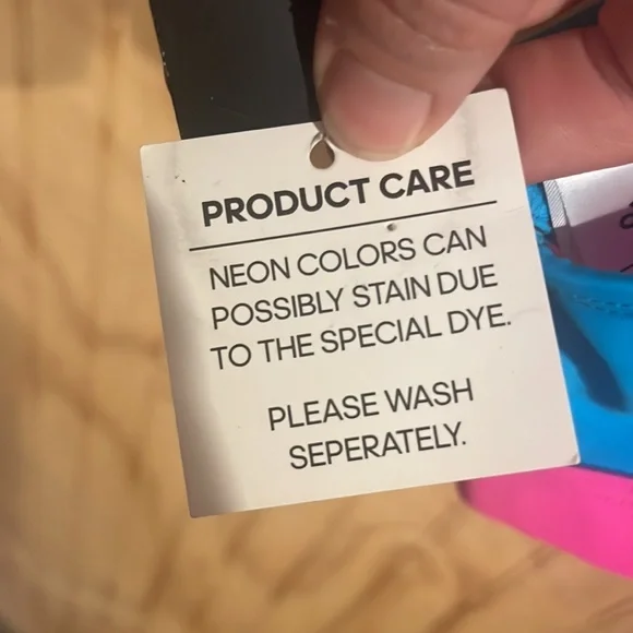 Adidas sports bra neon pink/blue size L - Picture 4 of 4